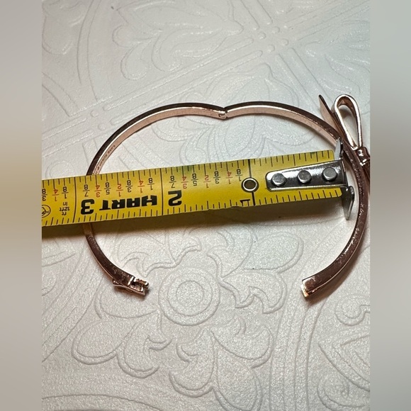 Sold🛍️Kate Spade Love Notes Bangle - Rose Gold Hinged Bangle 1996 Y - Picture 10 of 12